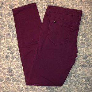 Lovesick eggplant color skinnies
